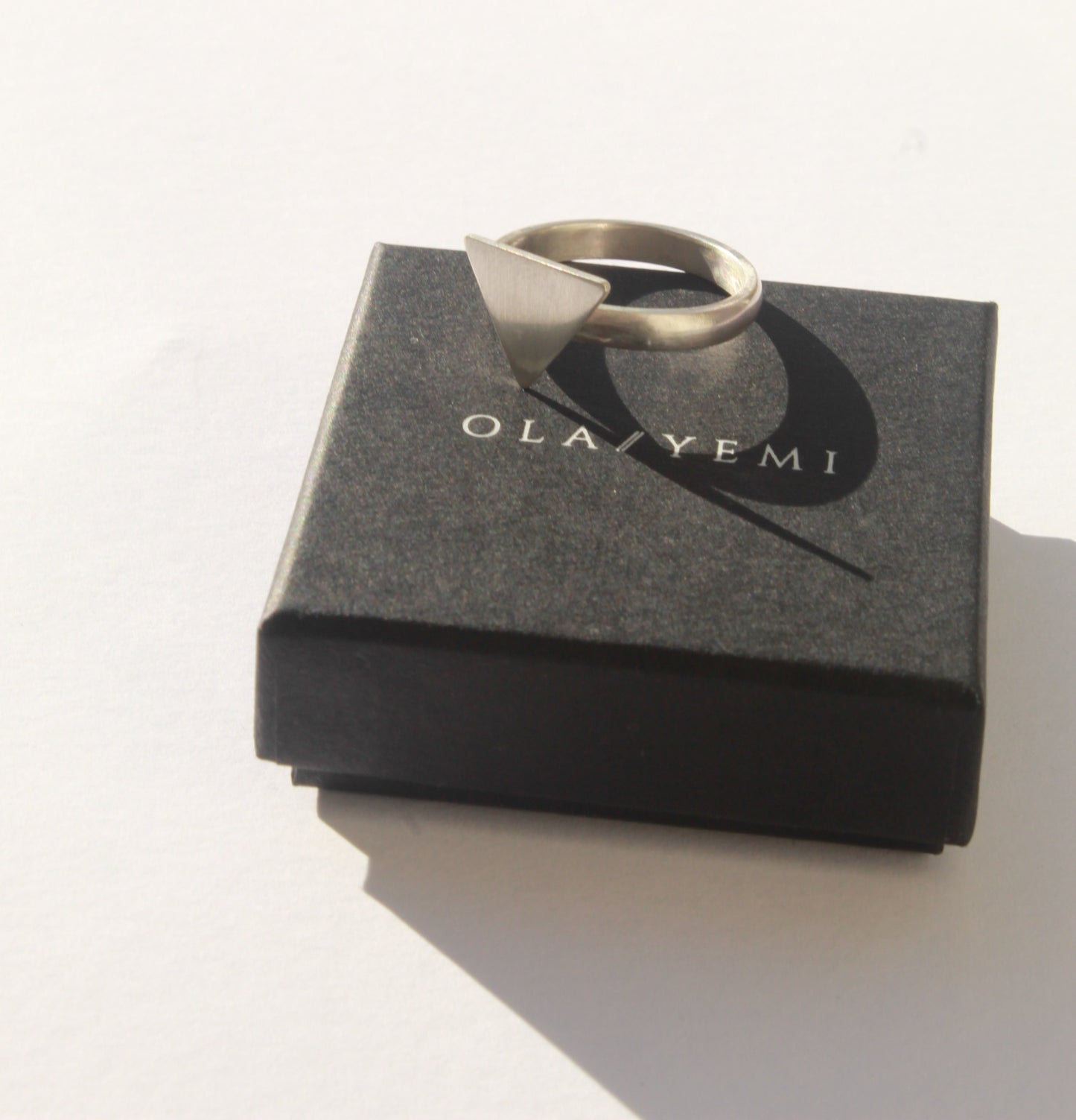 Zuri || Silver Triangle Ring