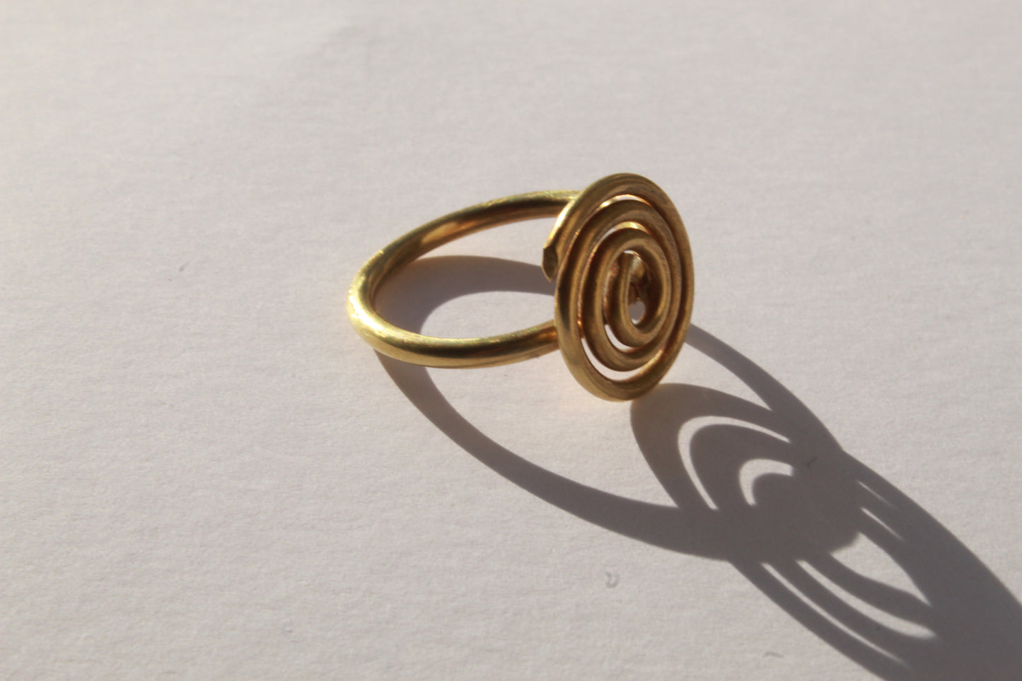 Akua || Brass Spiral Ring