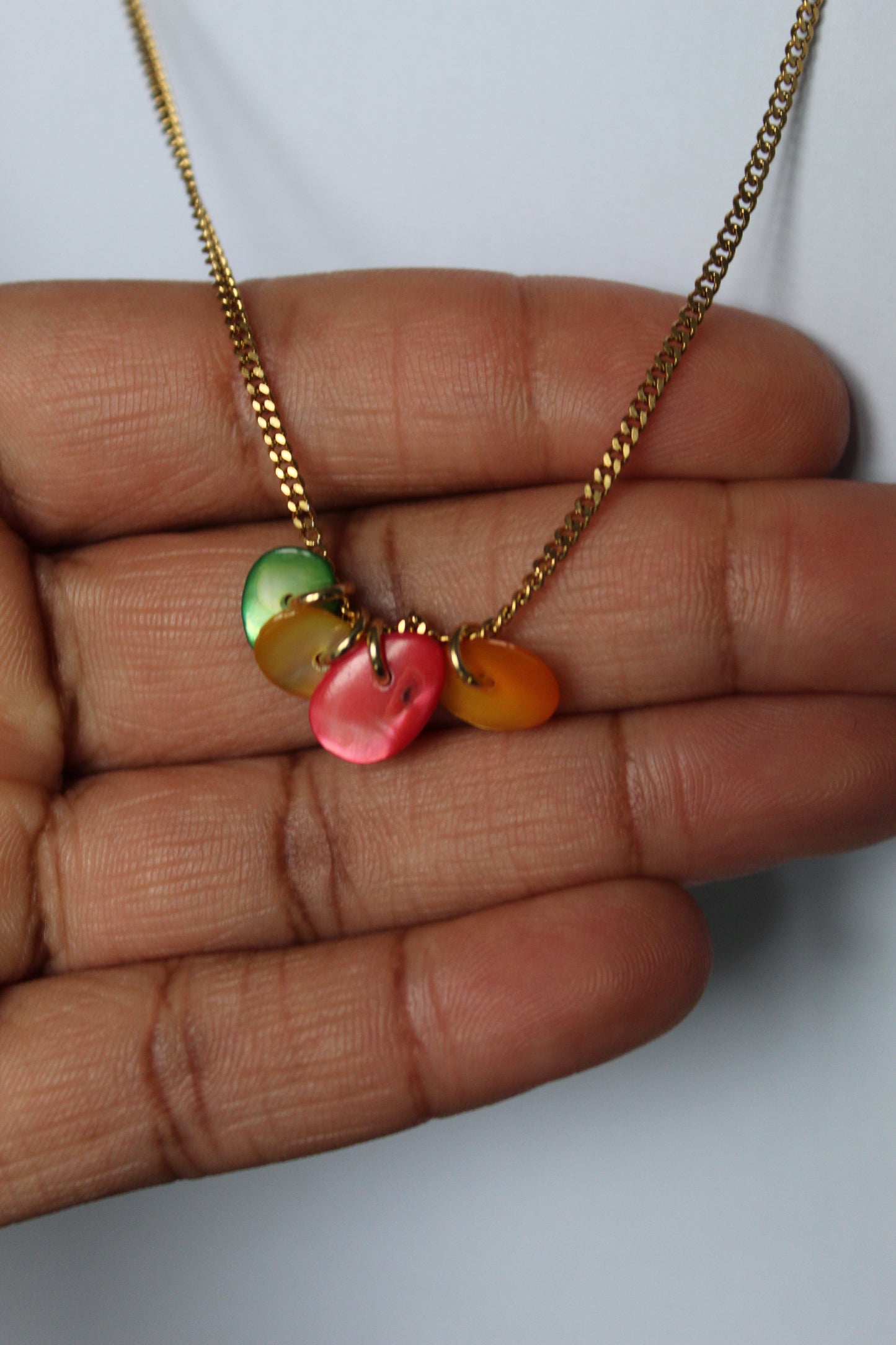 Abiola || Colourful Shell Necklace