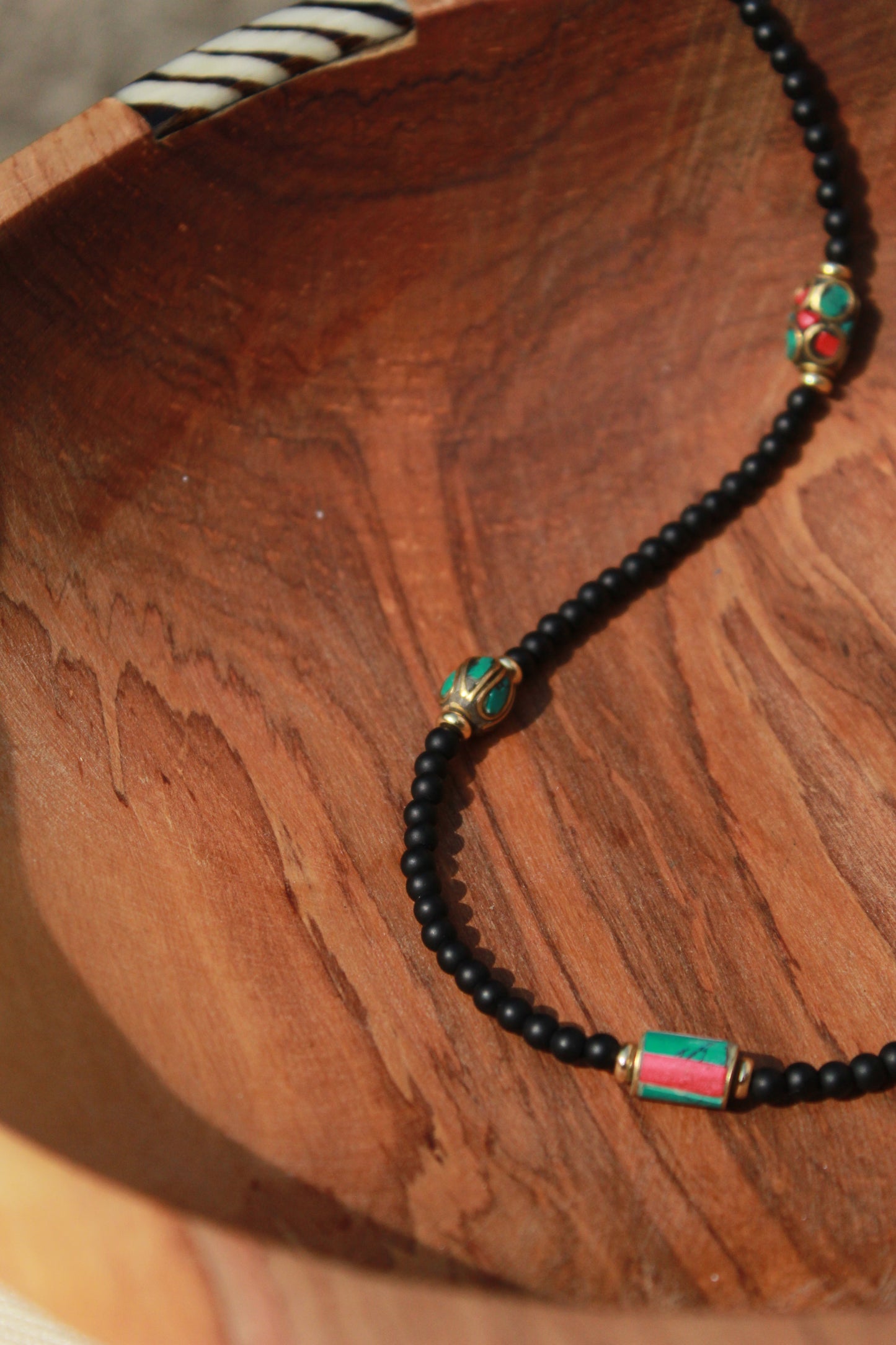 Hamzah || Black Matte Onyx Necklace