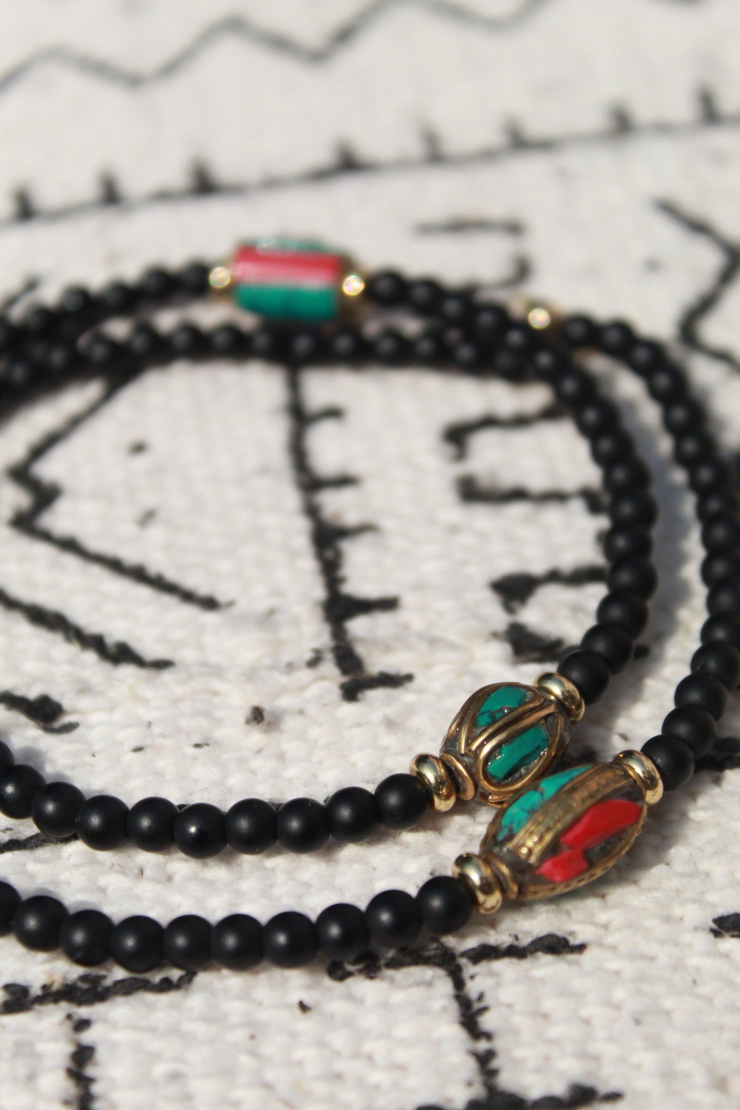 Hamzah || Black Matte Onyx Necklace