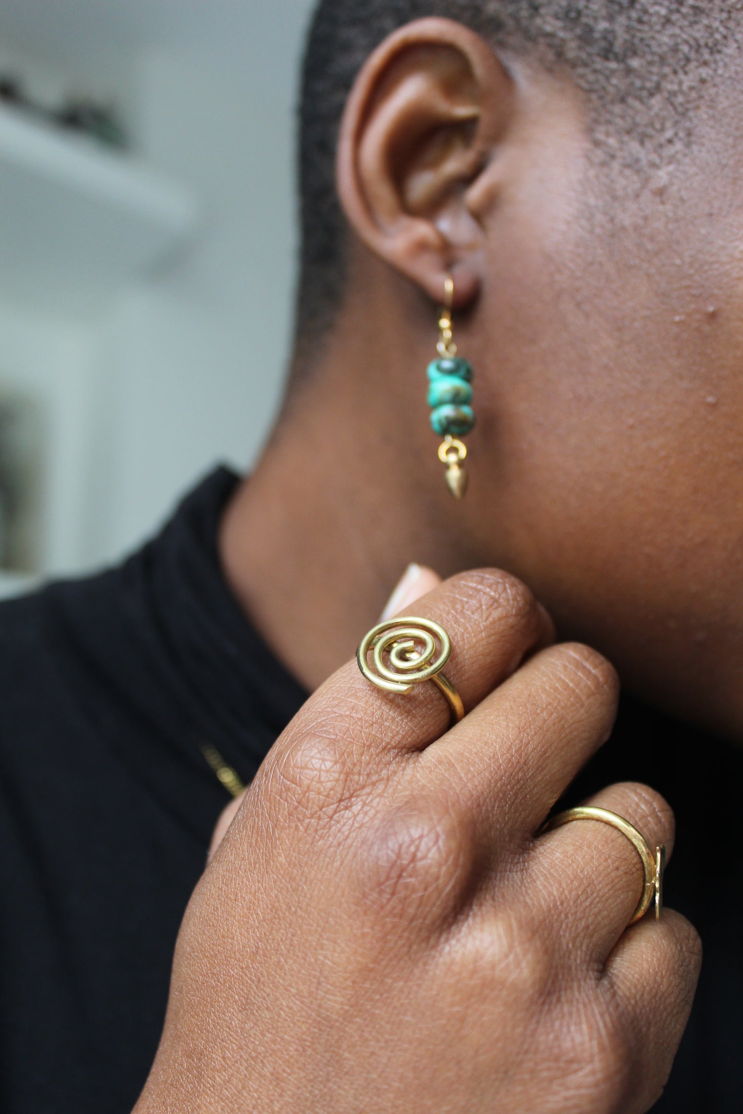 Akua || Brass Spiral Ring