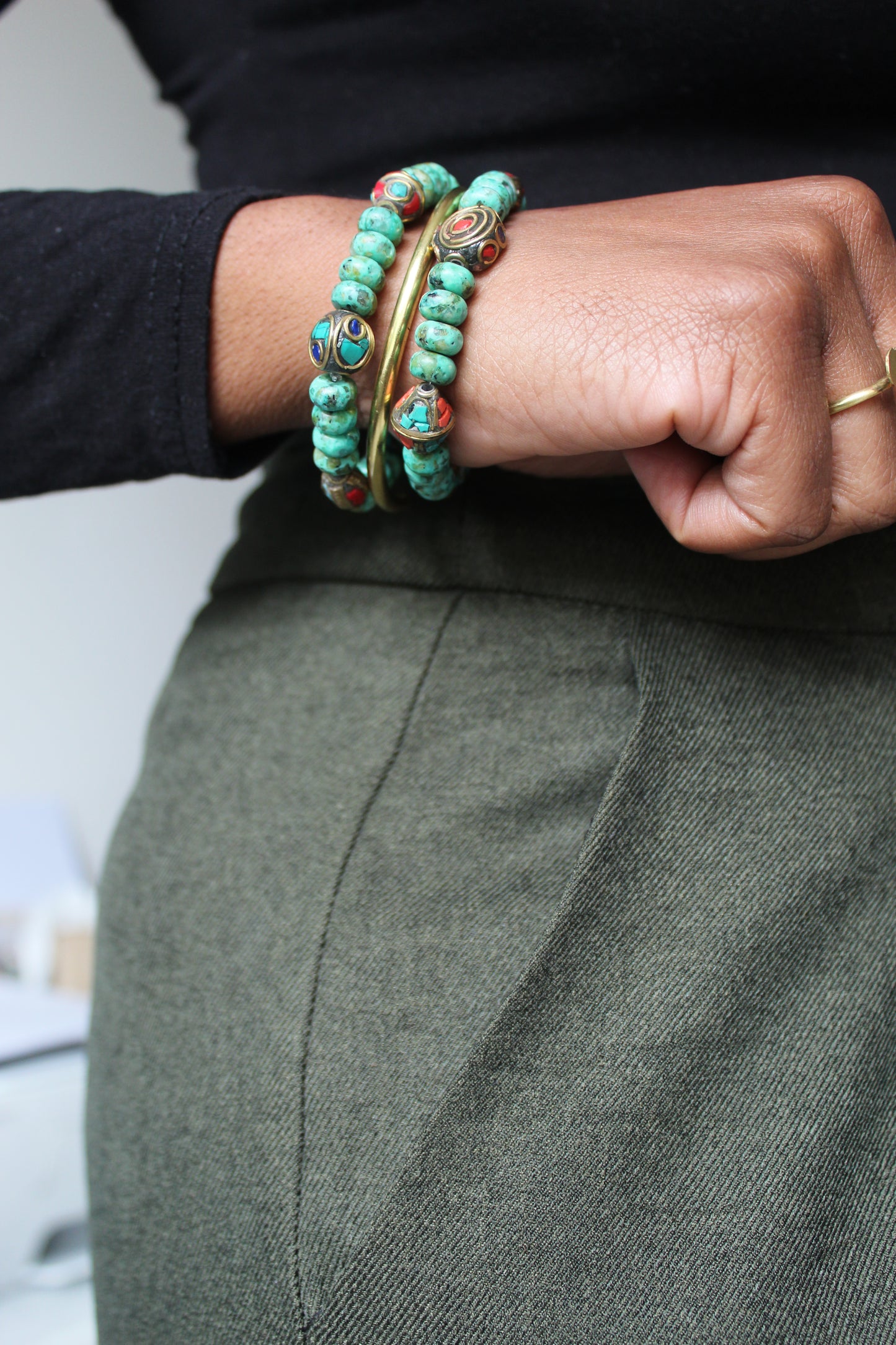 Zyair || African Turquoise Bracelet