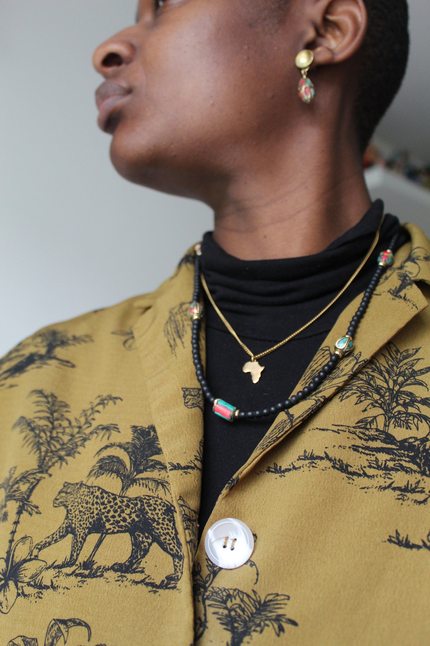 Hamzah || Black Matte Onyx Necklace