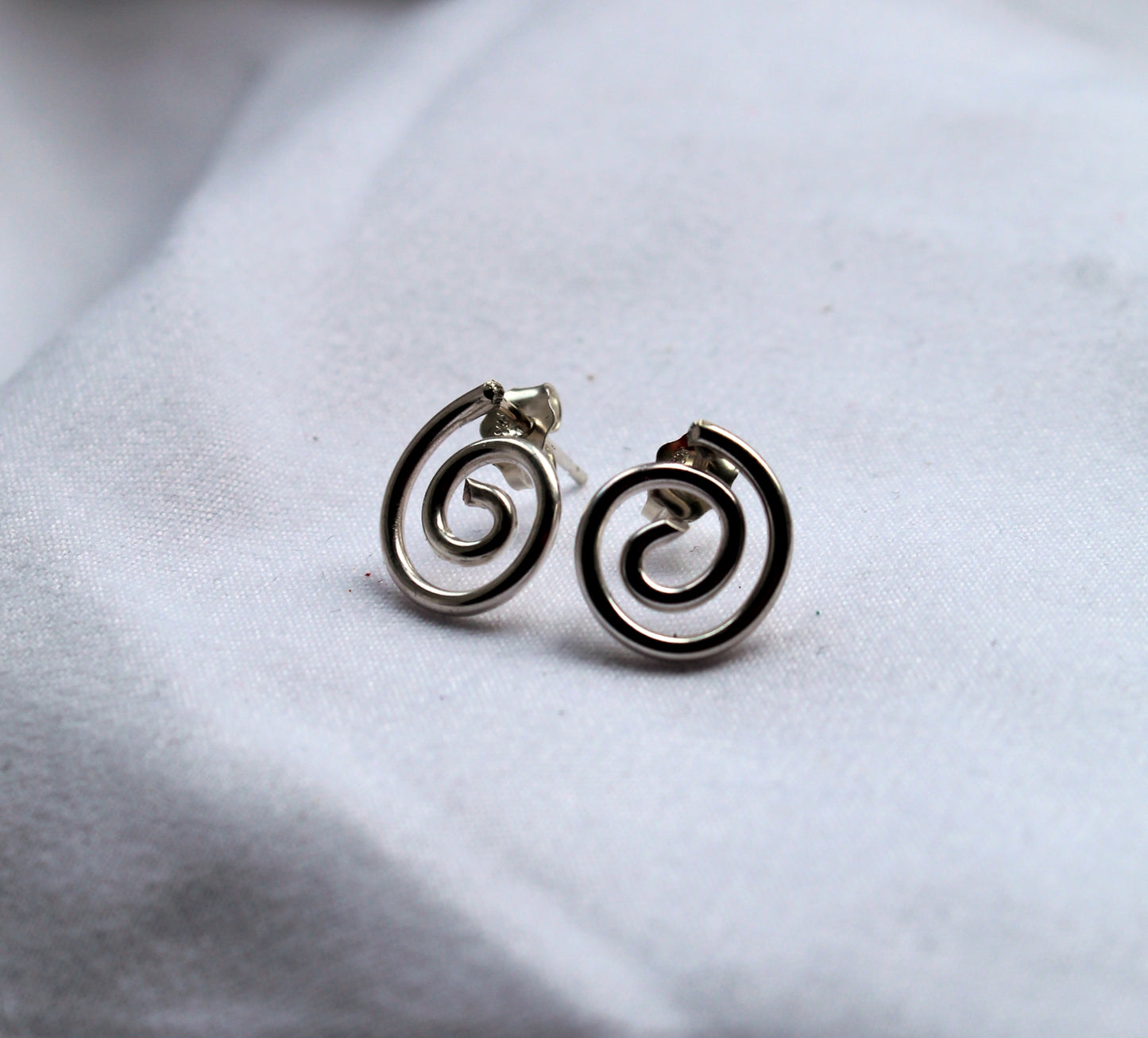 Jelani || Silver Sprial Earrings