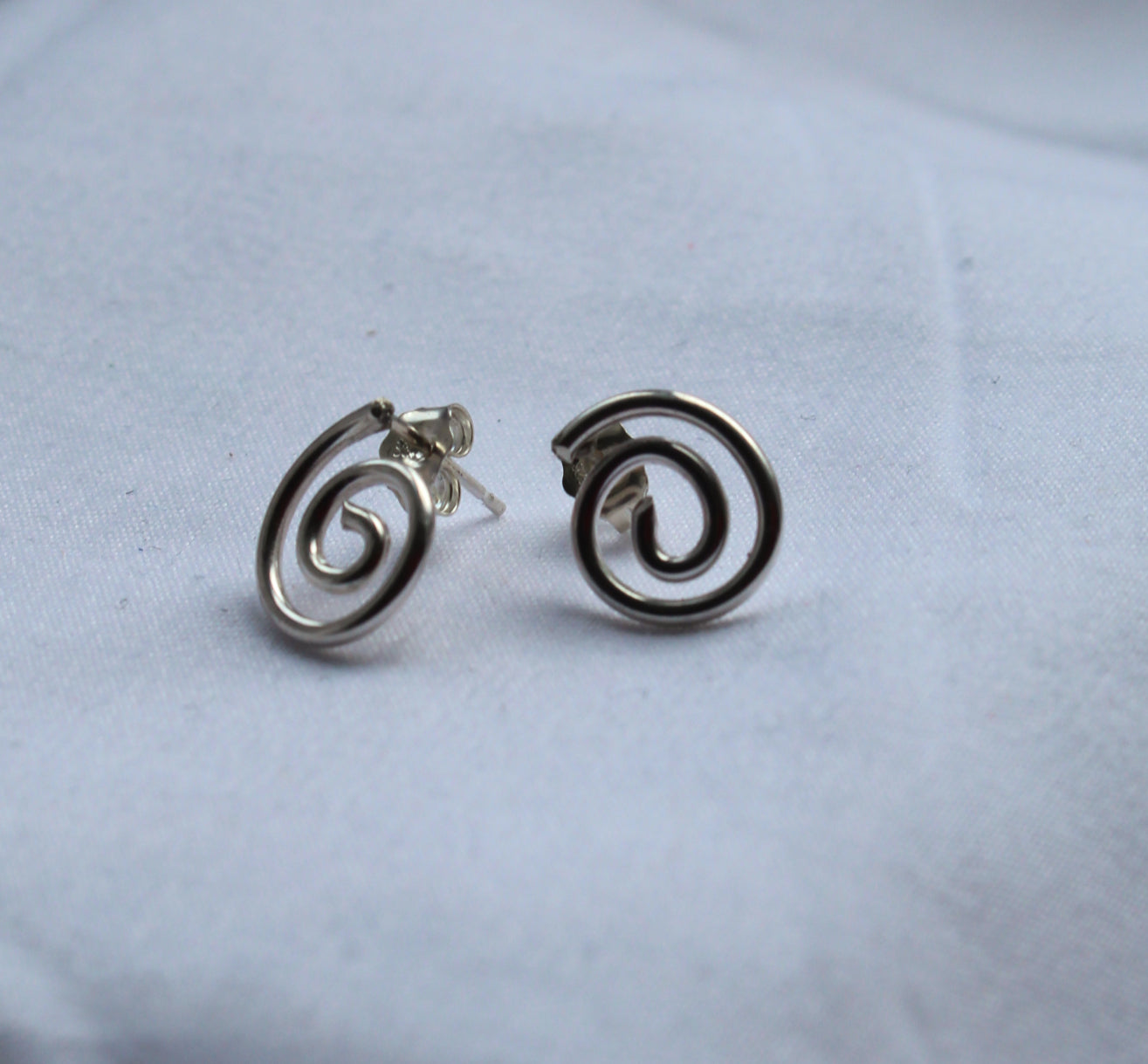 Jelani || Silver Sprial Earrings