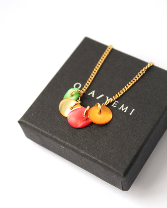 Abiola || Colourful Shell Necklace