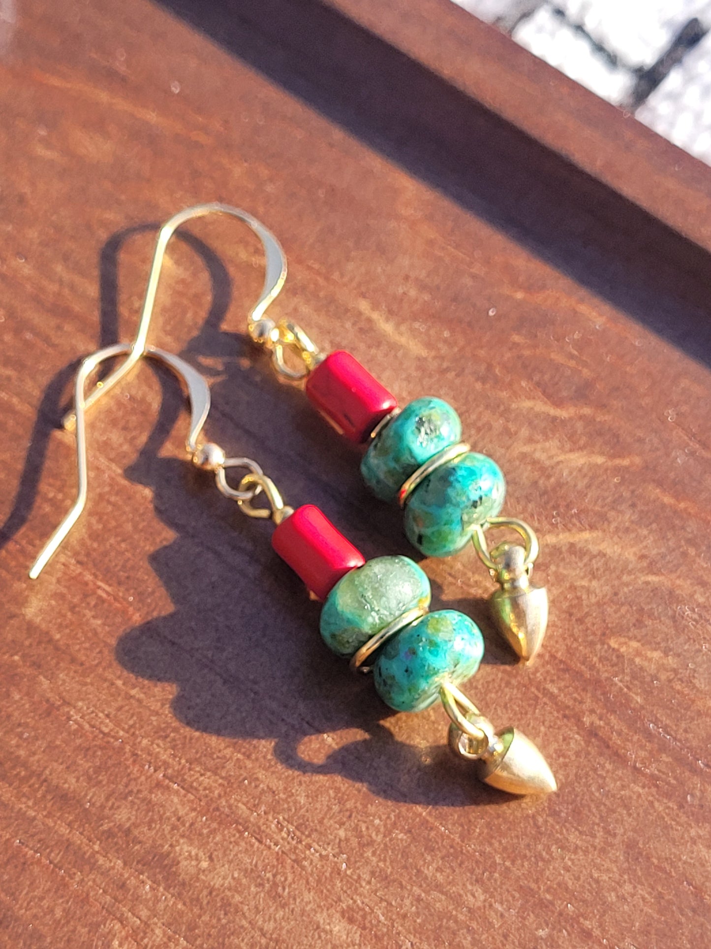 Rania || Magnesite and Turquoise Earrings