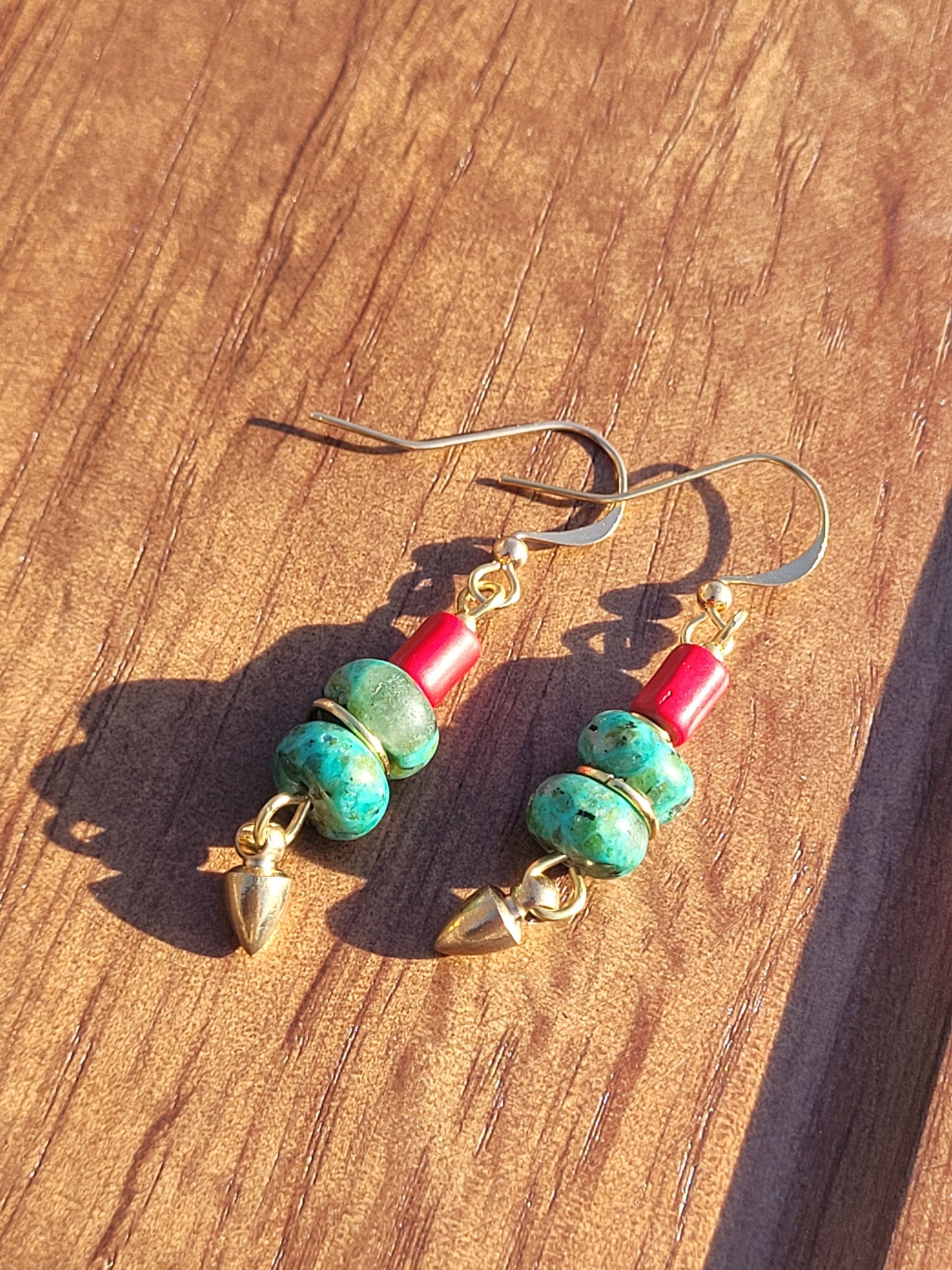 Rania || Magnesite and Turquoise Earrings