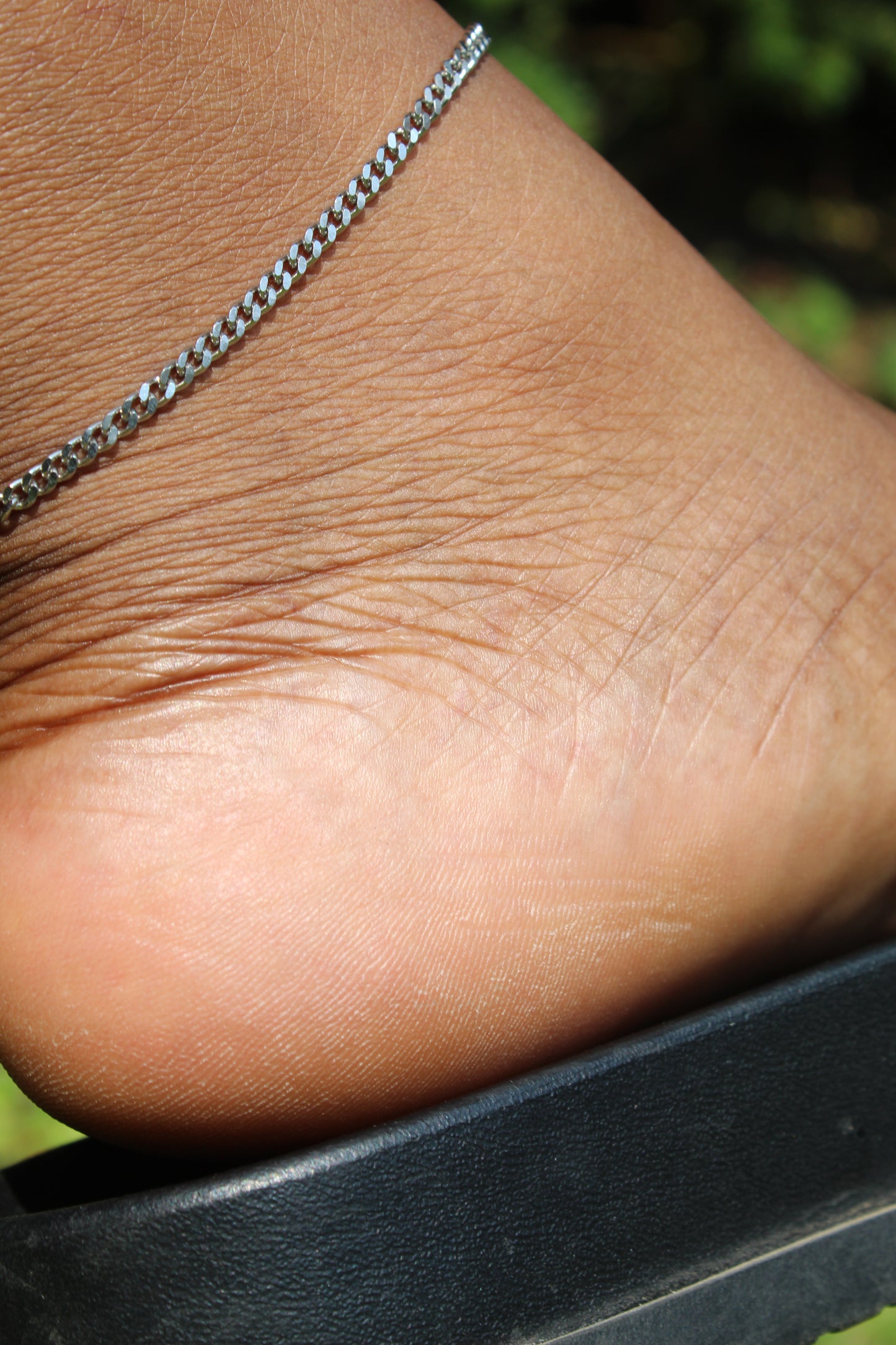 Faraji || Silver Chain Anklet