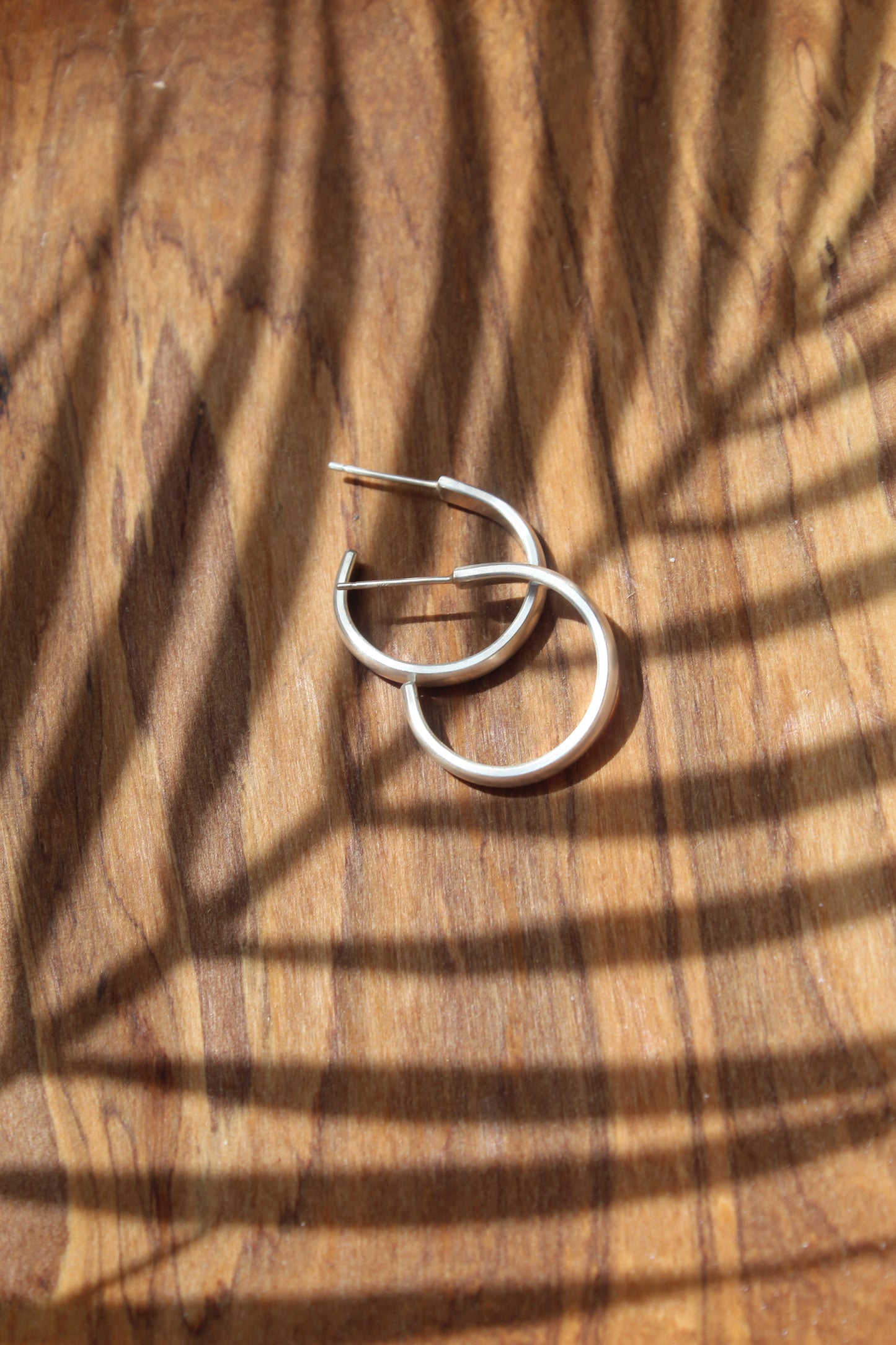 Abiona | Silver Hoop Earrings