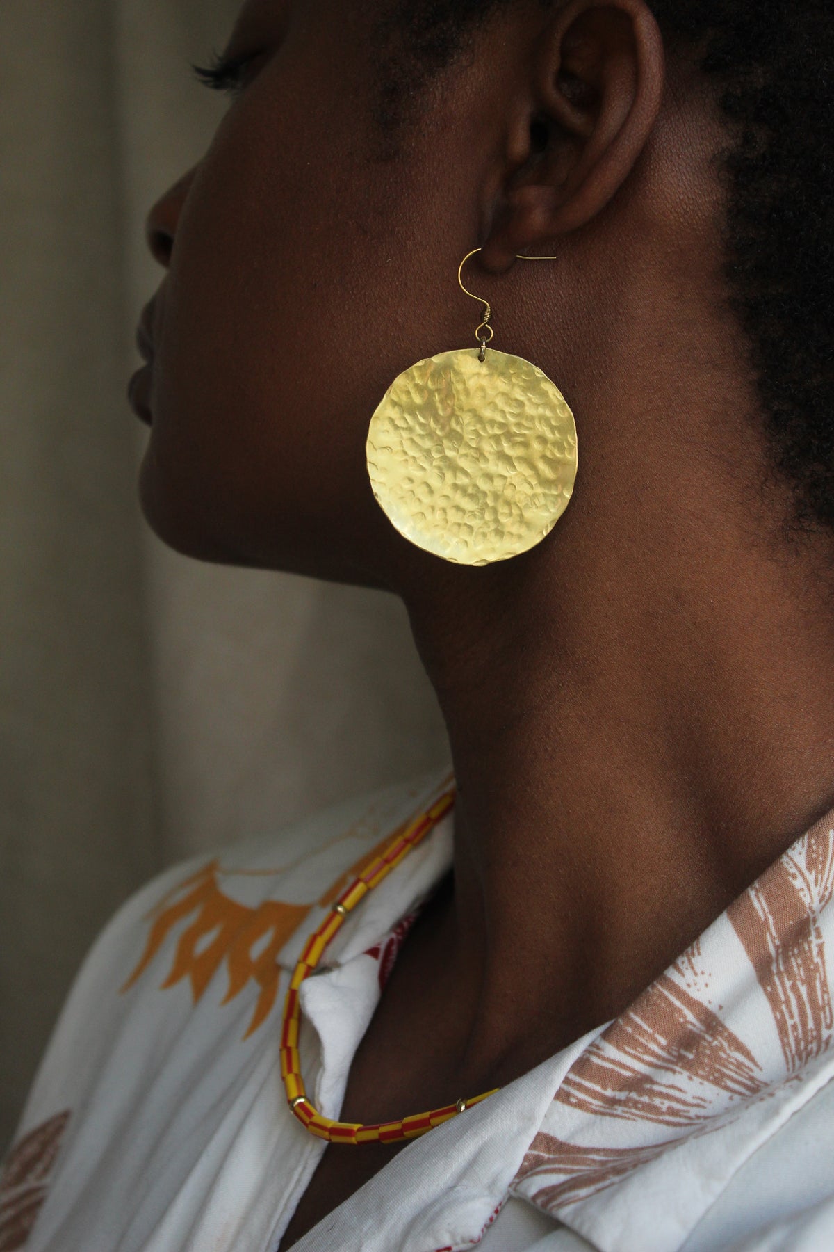 Adisa || Large Brass Earrings
