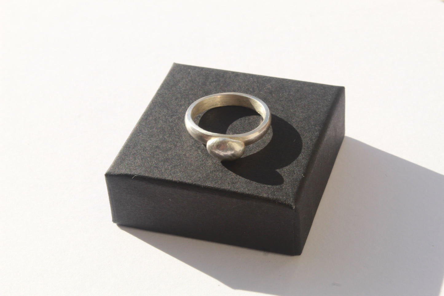 Imani || Silver Pebble Ring