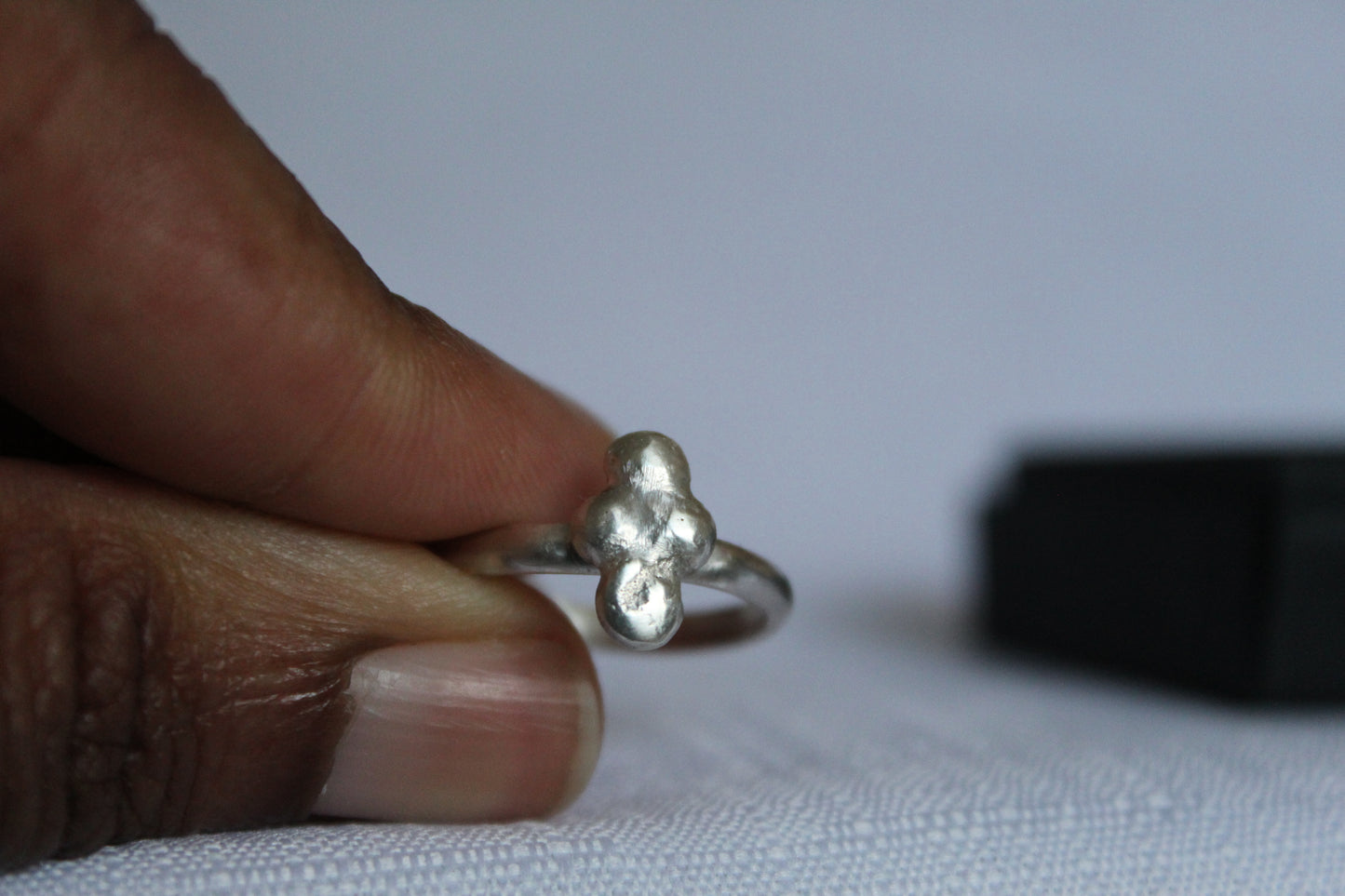 Kamari || Silver Abstract Ring