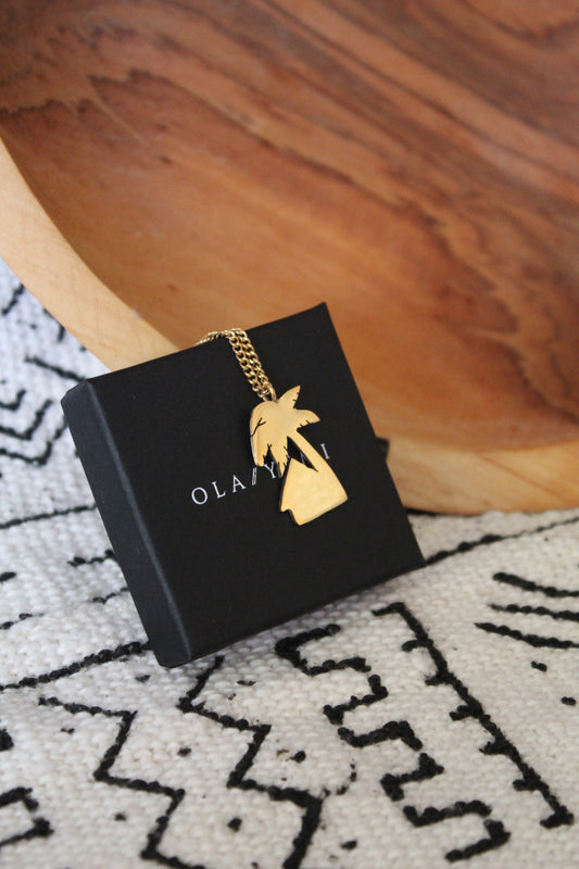 Aminata || Palm Tree Necklace