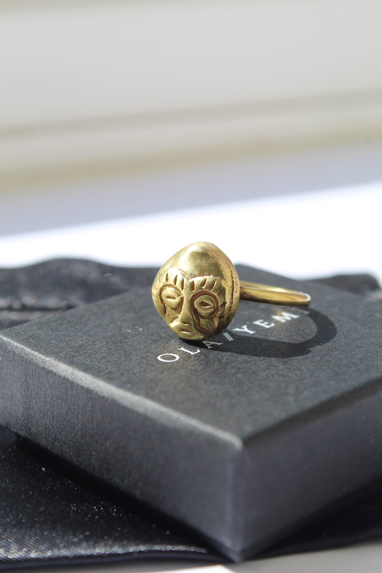 Ashanti || African Mask Ring