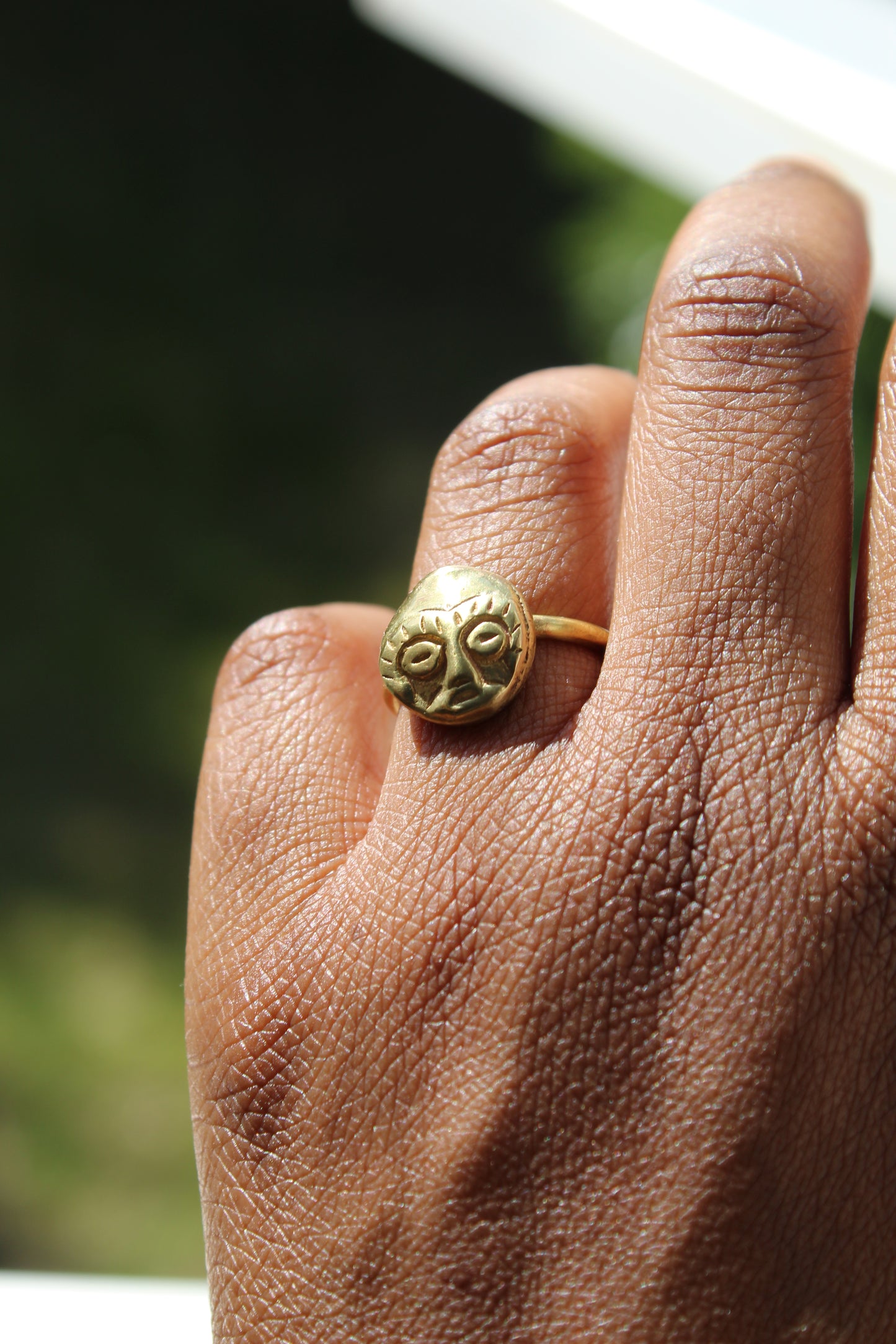Ashanti || African Mask Ring