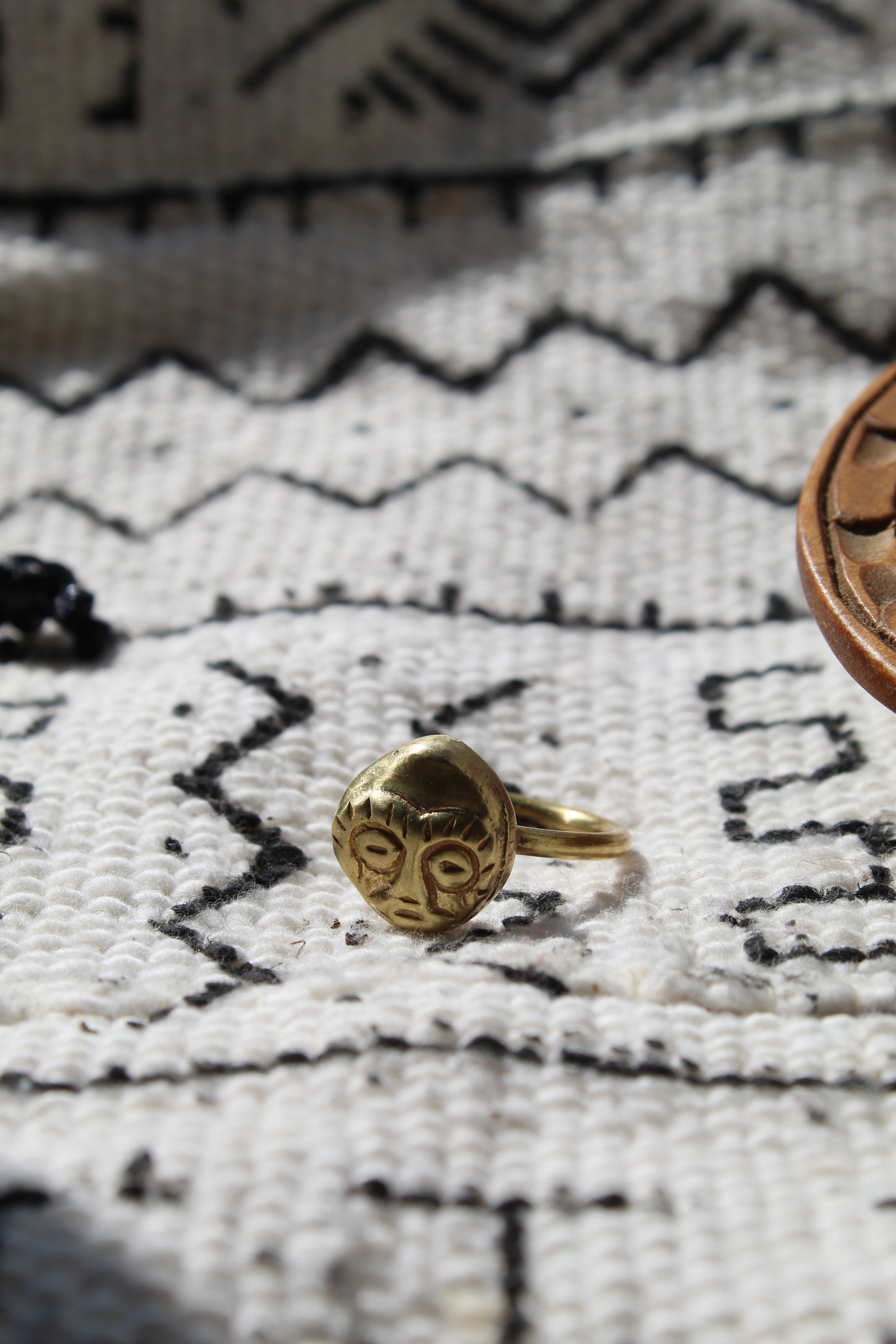 Ashanti || African Mask Ring