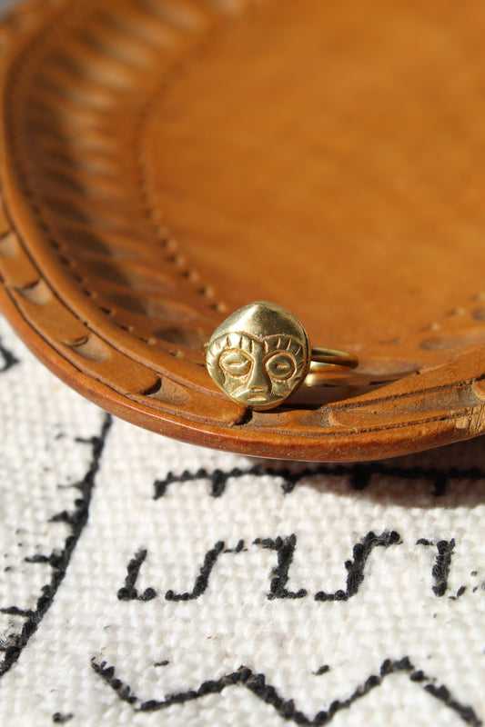 Ashanti || African Mask Ring