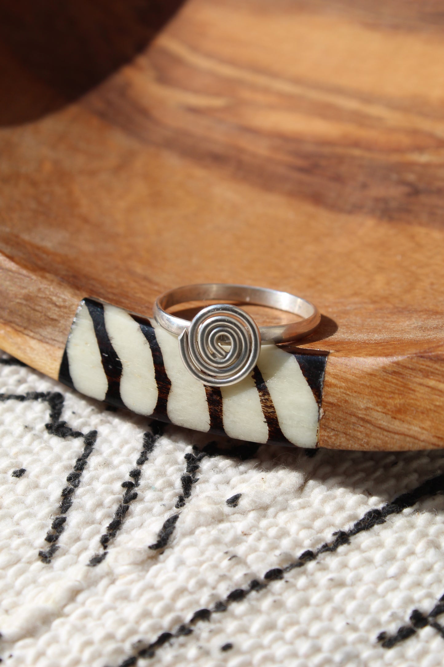 Zaire || Silver Spiral Ring