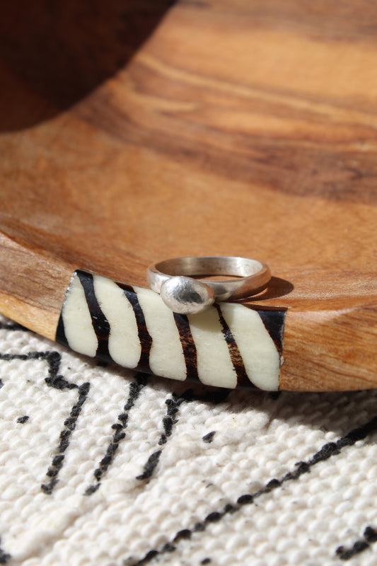 Imani || Silver Pebble Ring