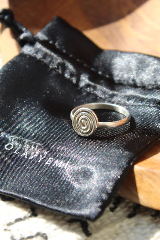 Zaire || Silver Spiral Ring
