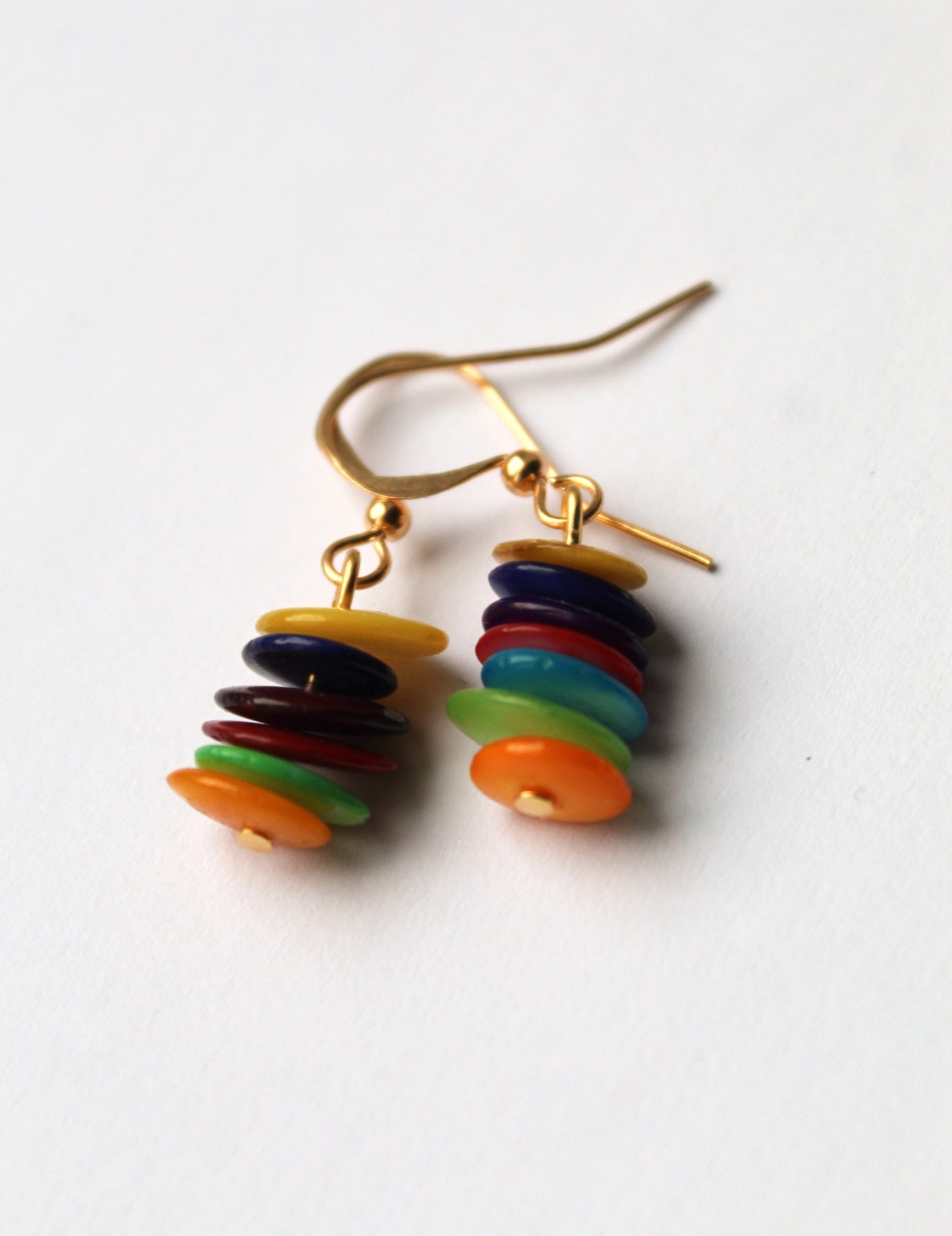 Adeola || Colourful Shell Earrings