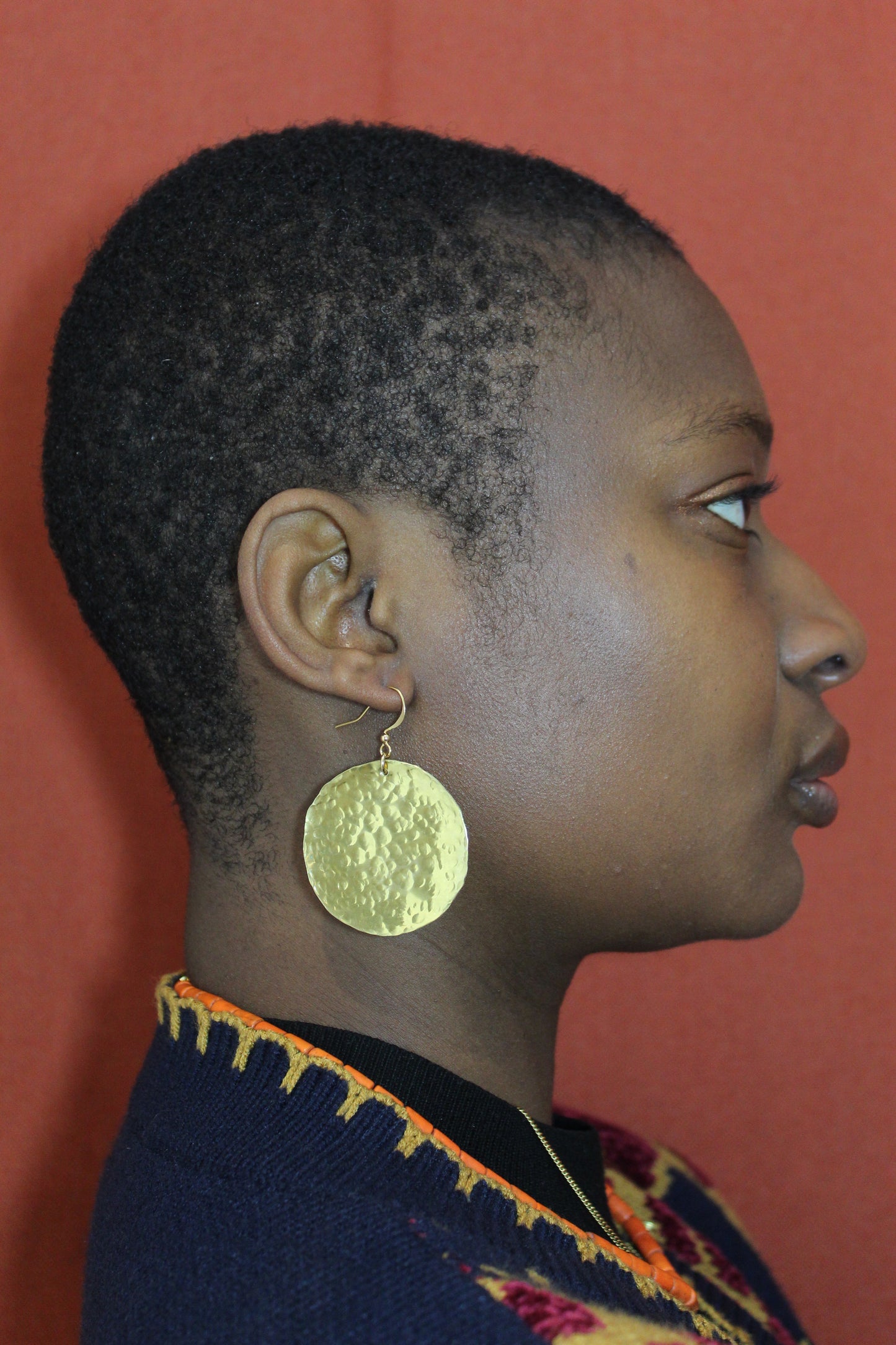 Adisa || Large Brass Earrings