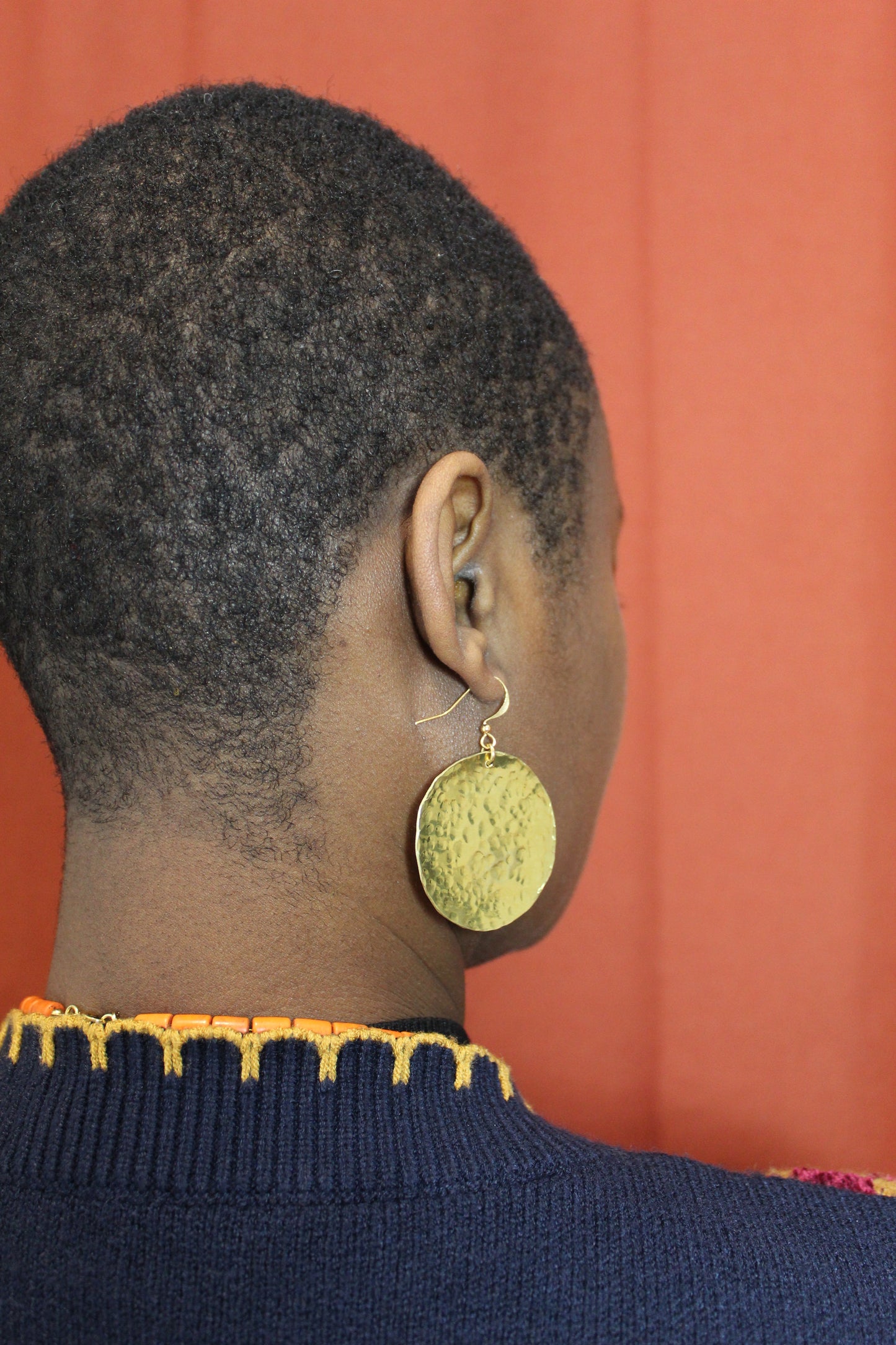 Adisa || Large Brass Earrings