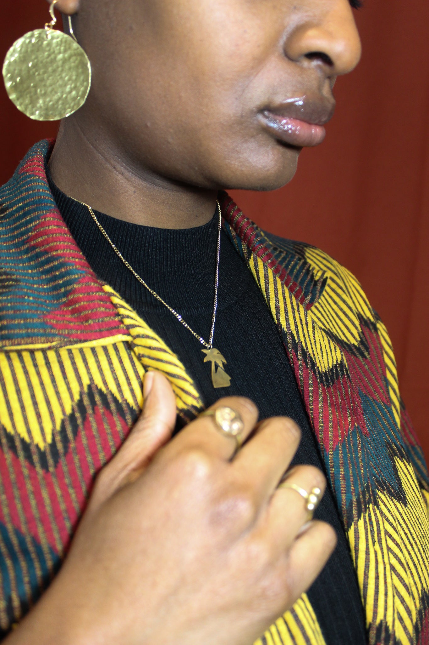 Aminata || Palm Tree Necklace