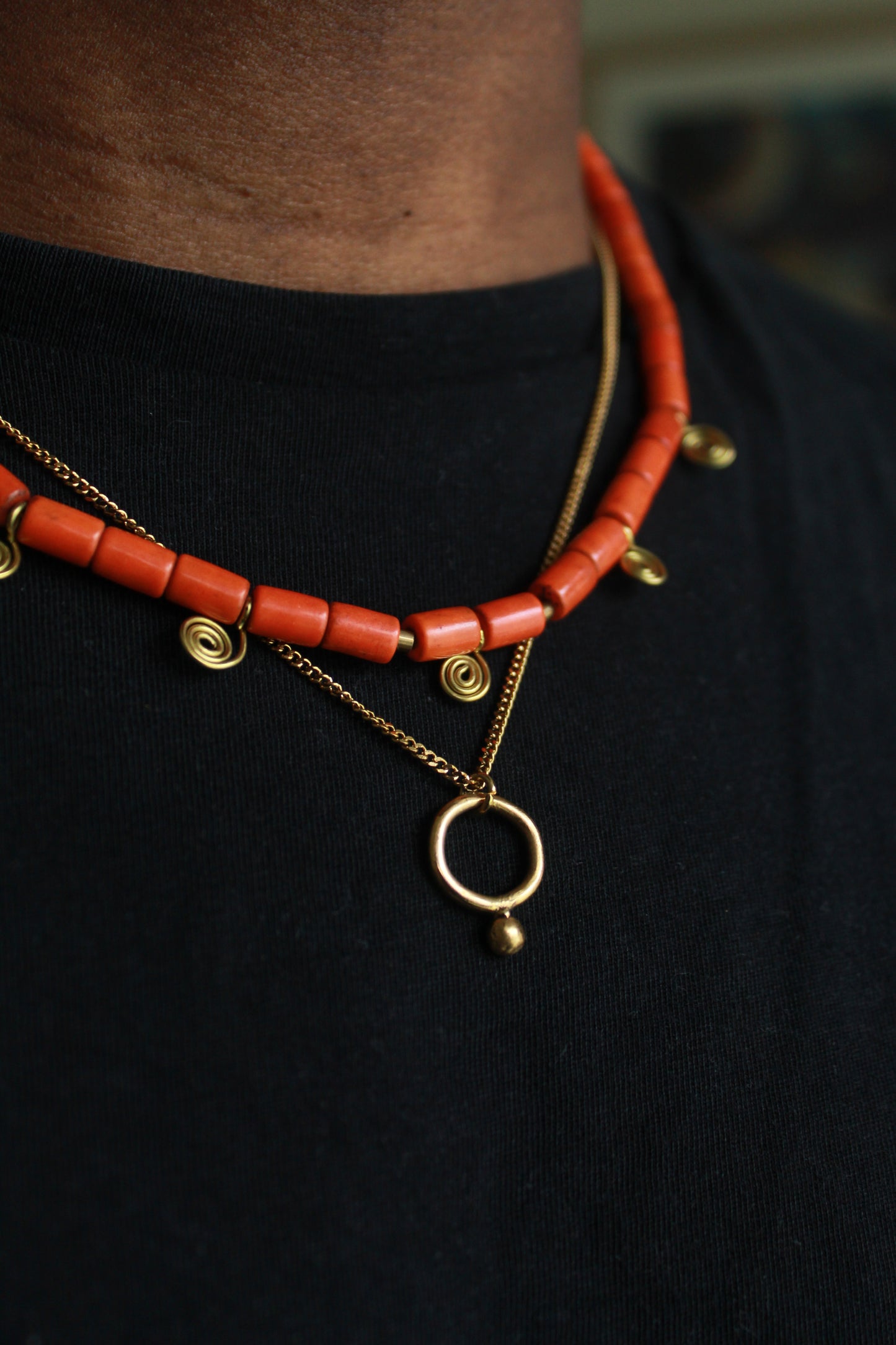 Abiba || 1 Dot Pendant Necklace
