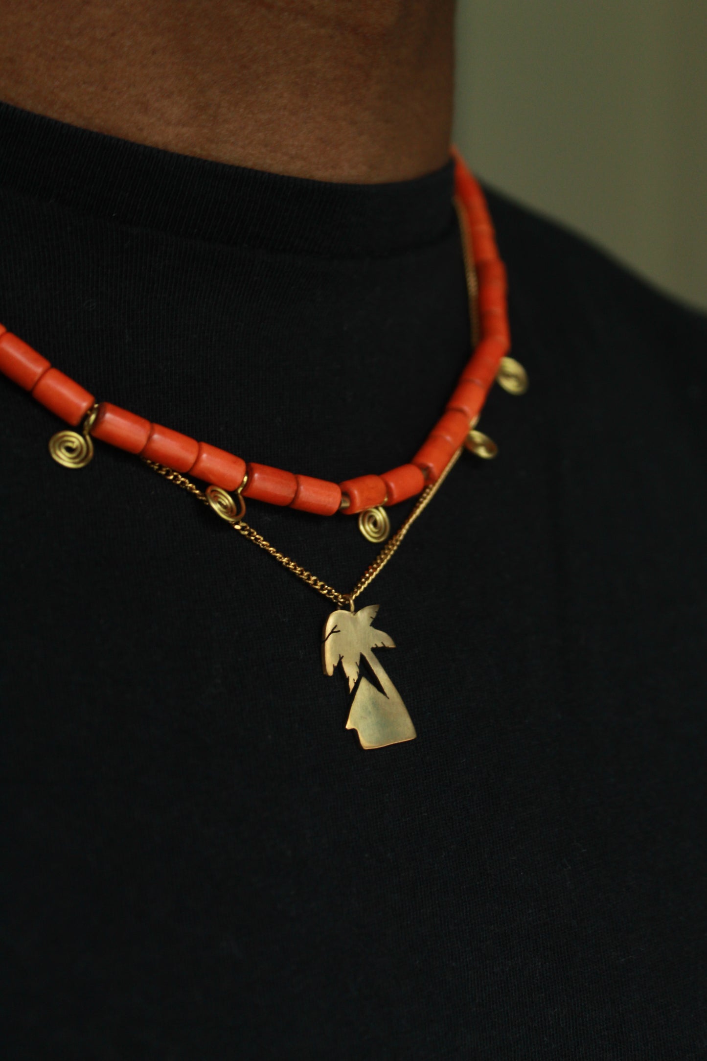 Aminata || Palm Tree Necklace