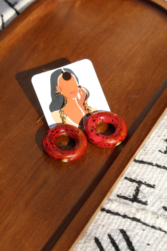Tin || Clay Earrings
