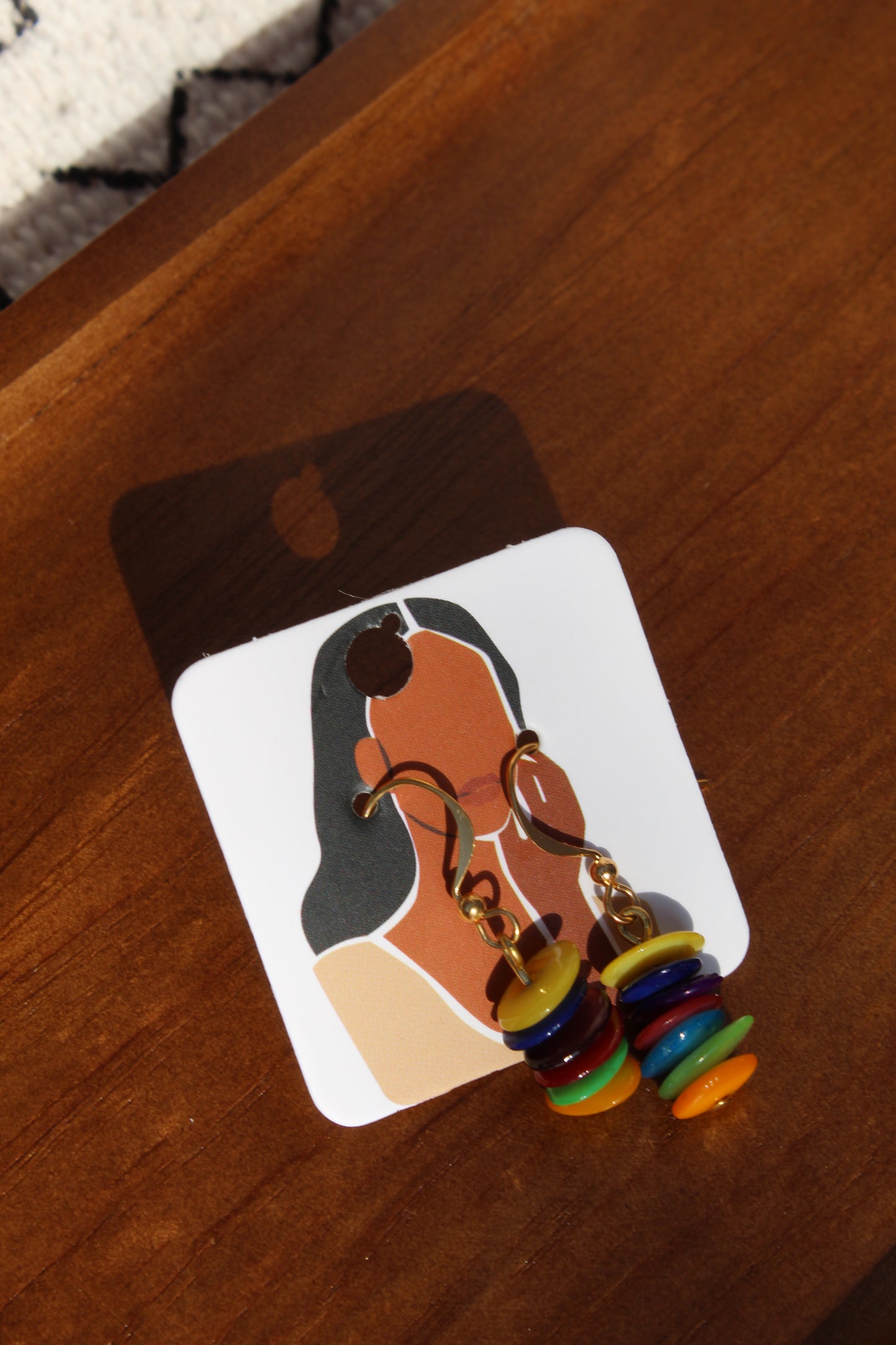 Adeola || Colourful Shell Earrings