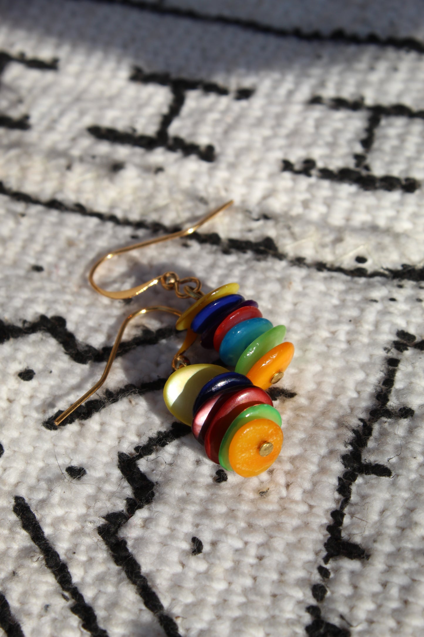 Adeola || Colourful Shell Earrings