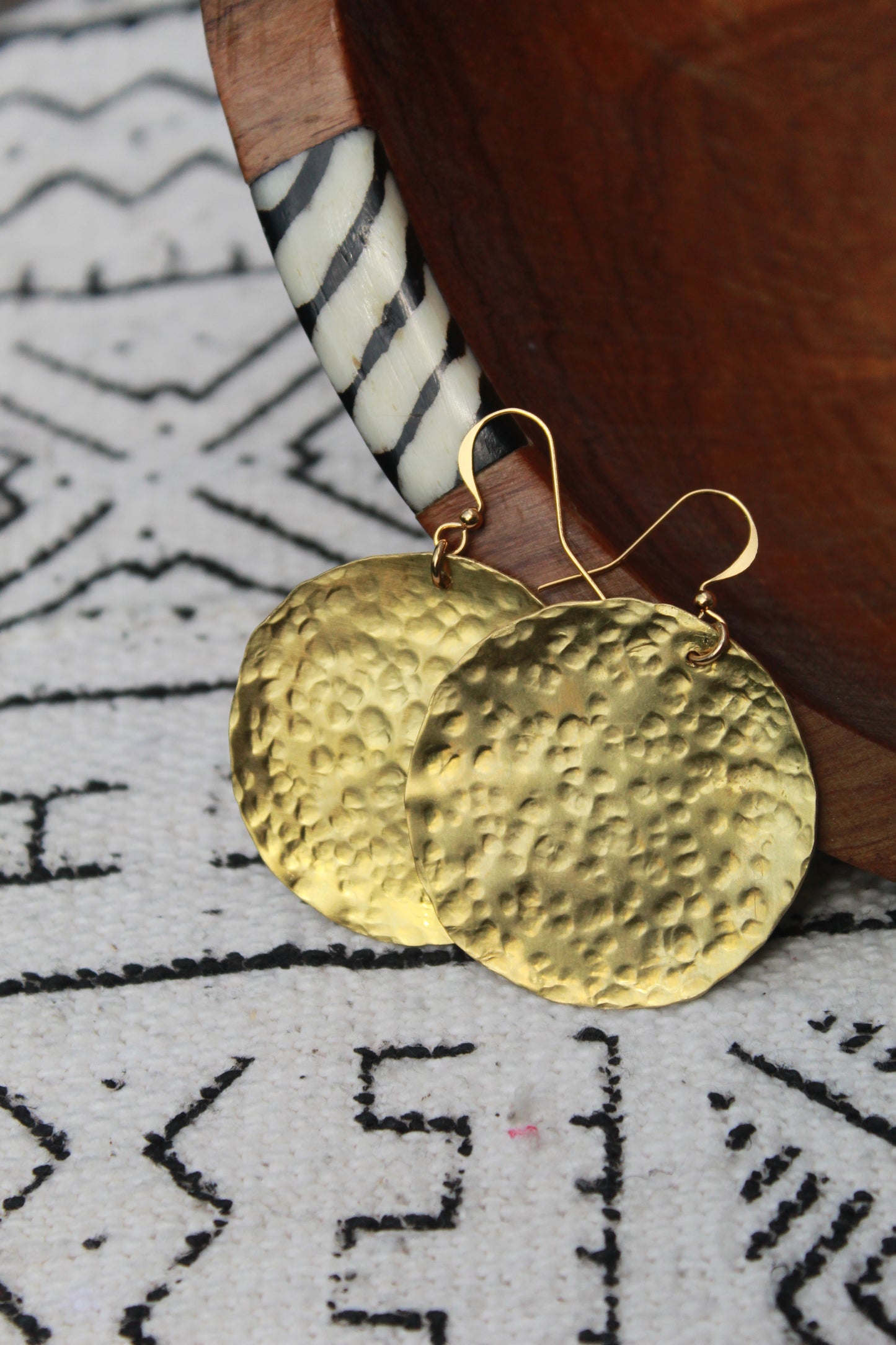 Adisa || Large Brass Earrings