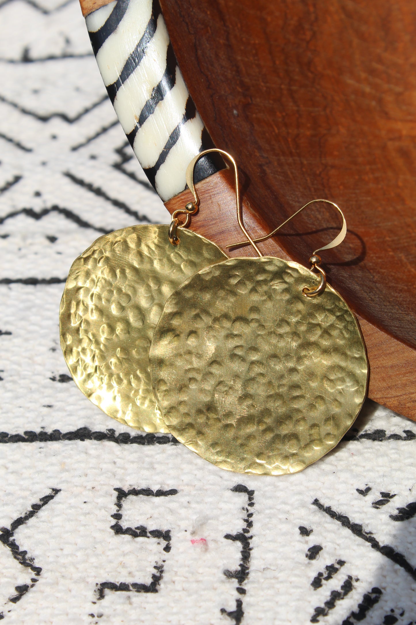 Adisa || Large Brass Earrings
