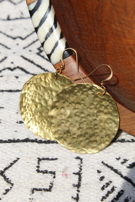 Adisa || Large Brass Earrings