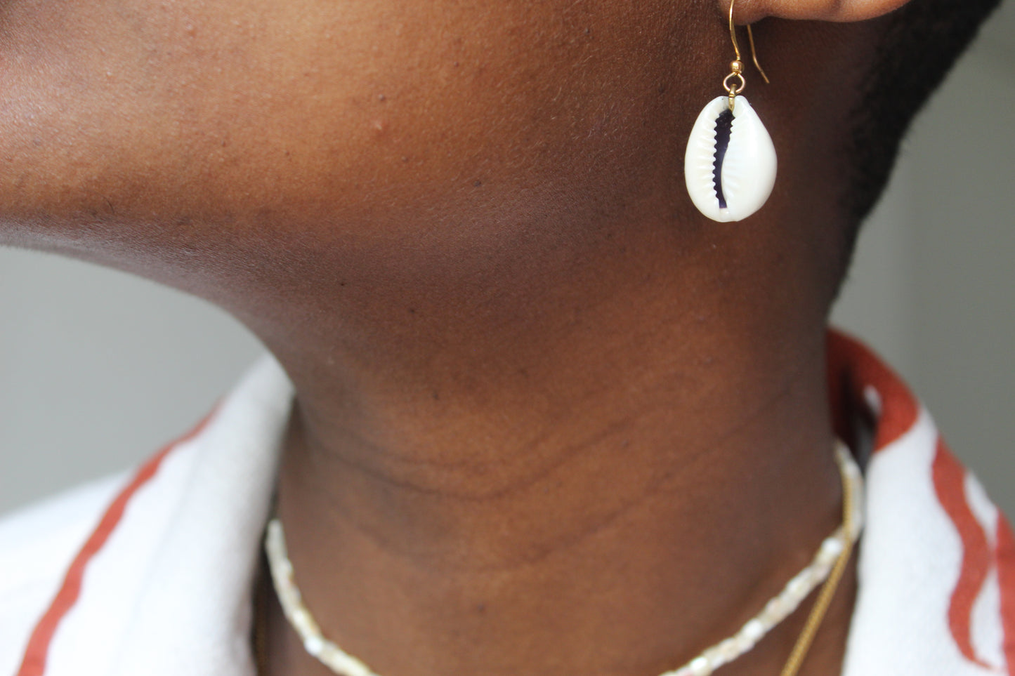 Nala || Cowrie Shell Earrings
