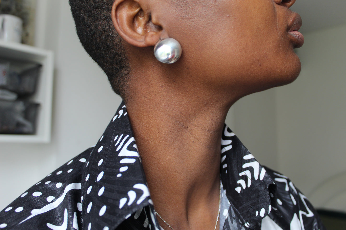 Ihawu || Shield Earrings Silver