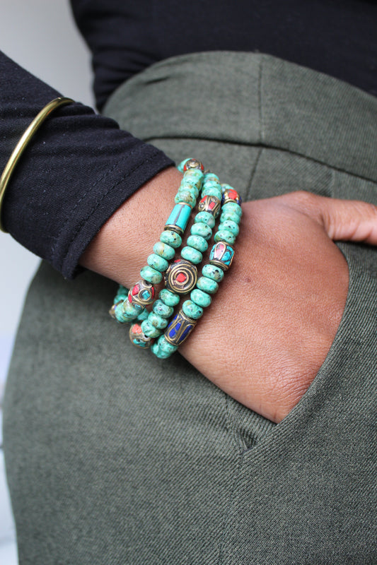 Zyair || African Turquoise Bracelet
