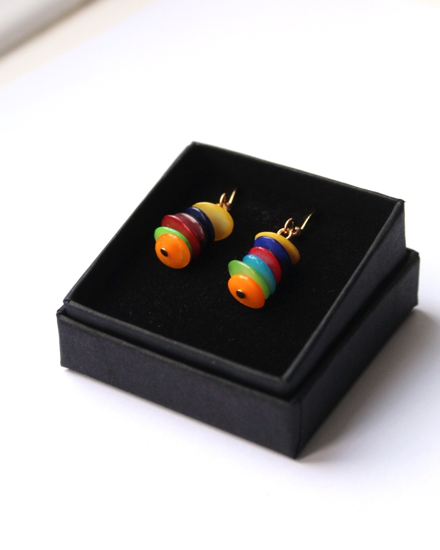Adeola || Colourful Shell Earrings