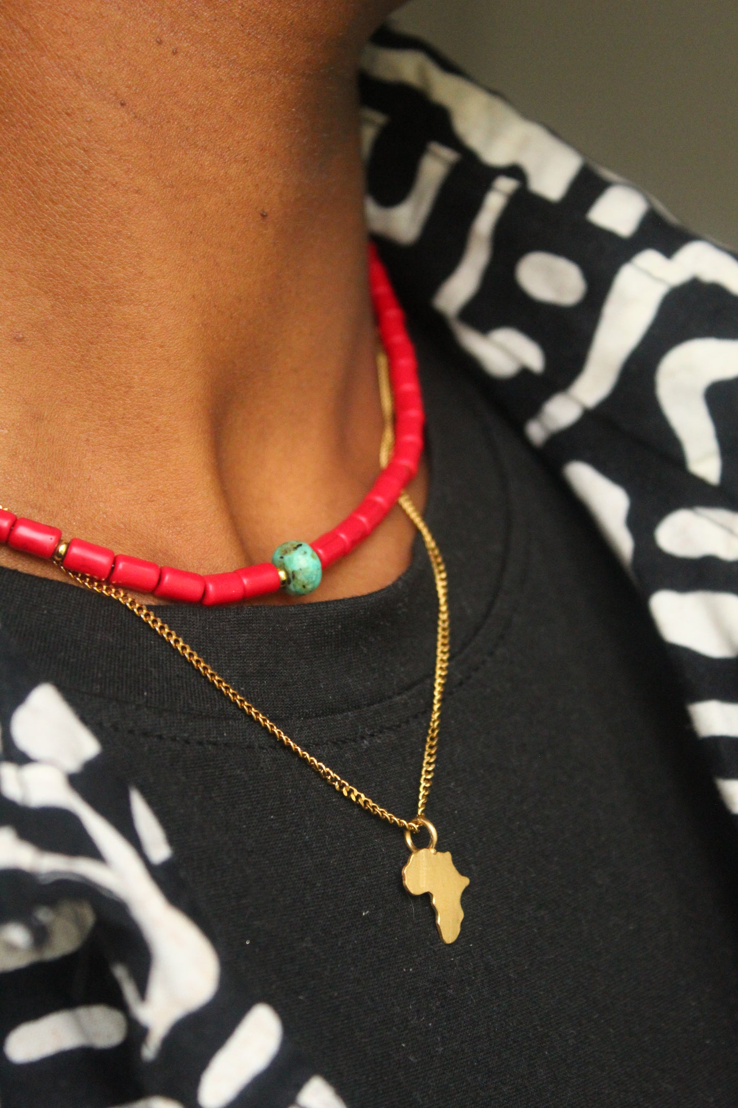 Jawhara || Red Magnesite Necklace